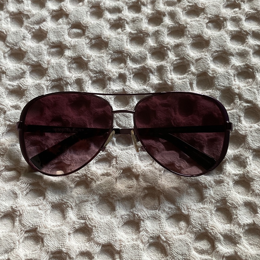 Michael Kors Purple Aviator Sunglasses